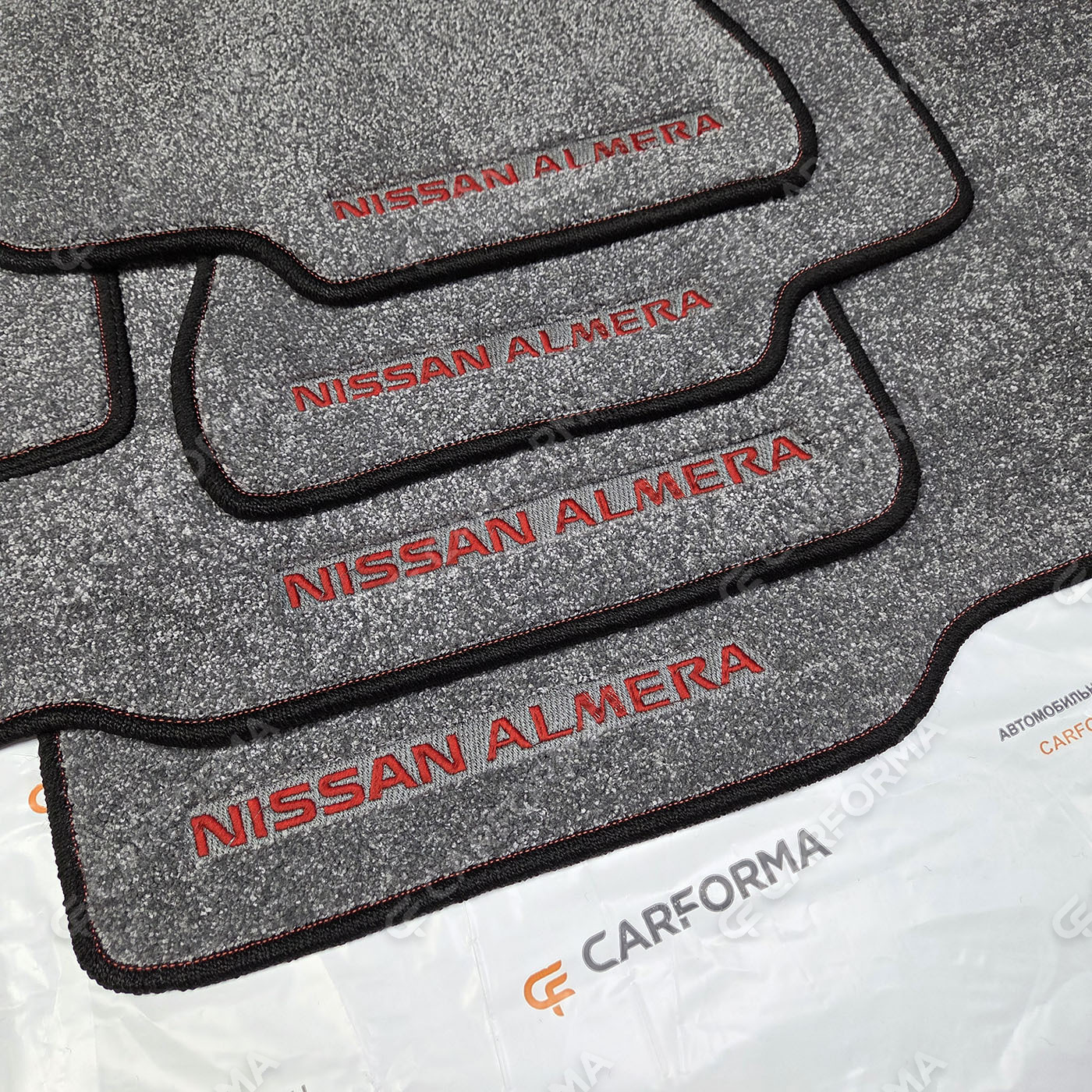 Ворсовые коврики на Nissan Almera 2 (N16) 2000&nbsp;-&nbsp;2006 в Чите