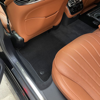 Ворсовые коврики на Mercedes S (W223, V223) 2020 - 2025 в Чите
