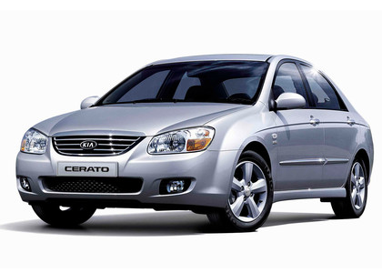 Ворсовые коврики на KIA Cerato I 2004 - 2008 в Чите