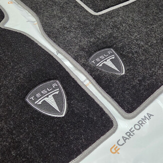 Ворсовые коврики на Tesla Model S 2012 - 2026 в Чите Ворсовые коврики на Tesla Model S 2012 - 2026 в Чите