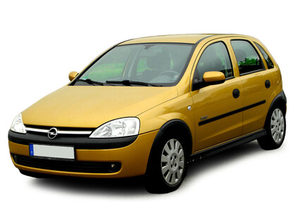 Ворсовые коврики на Opel Corsa C 2000 - 2006 в Чите