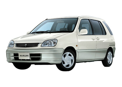 Ворсовые коврики на Toyota Raum I 1997 - 2003 в Чите