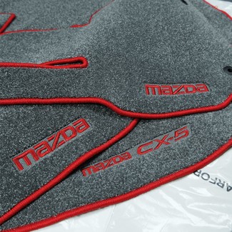 Ворсовые коврики на Mazda CX5 II 2016 - 2025 в Чите