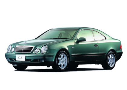 Ворсовые коврики на Mercedes CLK (C208) 1996 - 2003 в Чите