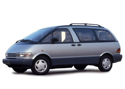 Ворсовые коврики на Toyota Previa (XR10, XR20) 1990 - 2000 в Чите