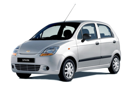 Ворсовые коврики на Chevrolet Spark II 2005 - 2010 в Чите