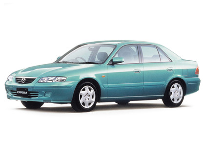 Ворсовые коврики на Mazda Capella VII 1997 - 2002 в Чите