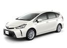 Ворсовые коврики на Toyota Prius Alpha 2011 - 2021 в Чите
