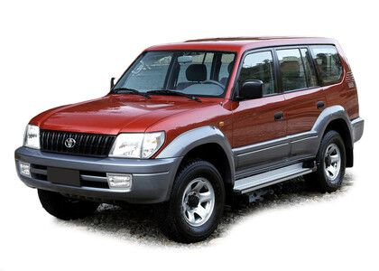 Ворсовые коврики на Toyota Land Cruiser Prado 95 1996 - 2002 в Чите